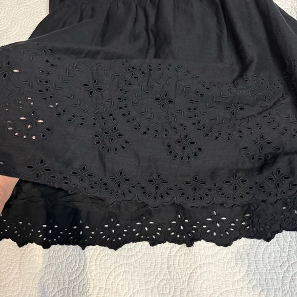 Old Navy Black Ruched Mini Sundress cotton blend - Picture 13 of 13